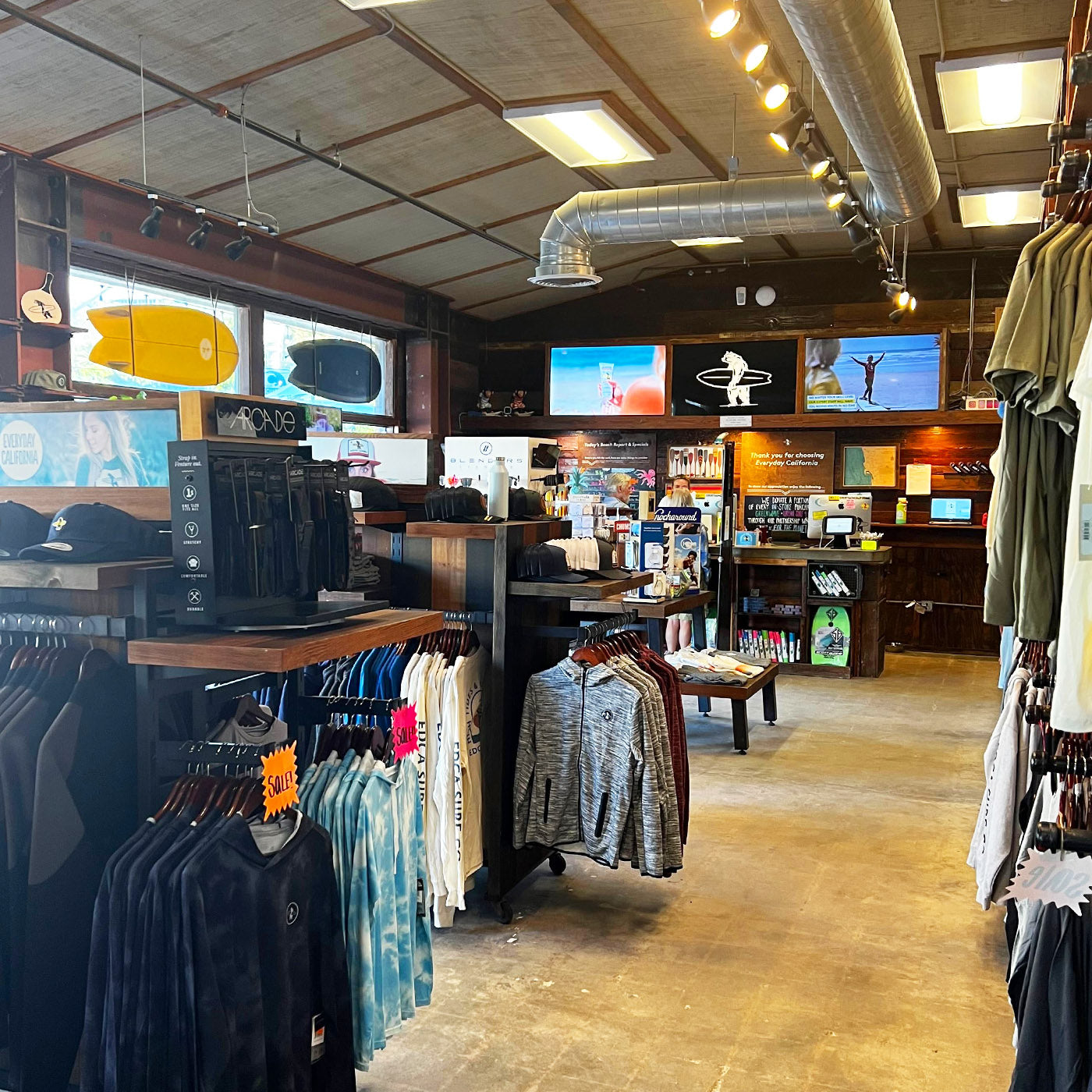 Photo of the inside of the Everyday California store in La Jolla, California